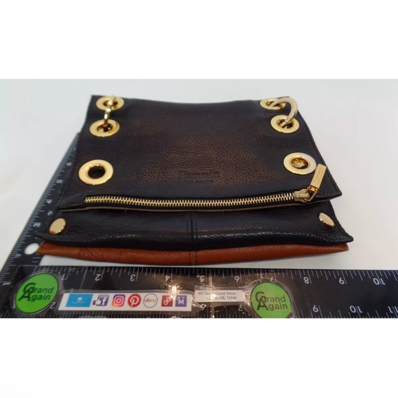 Stunning Hammitt medium black and brown brown distressed leather gold hardware - Picture 6 of 11